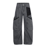 Streetwear Patchwork Multi Pocket Carpenter Cargo Pants