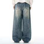 High Rise Wide Leg Vintage Light Wash Jeans