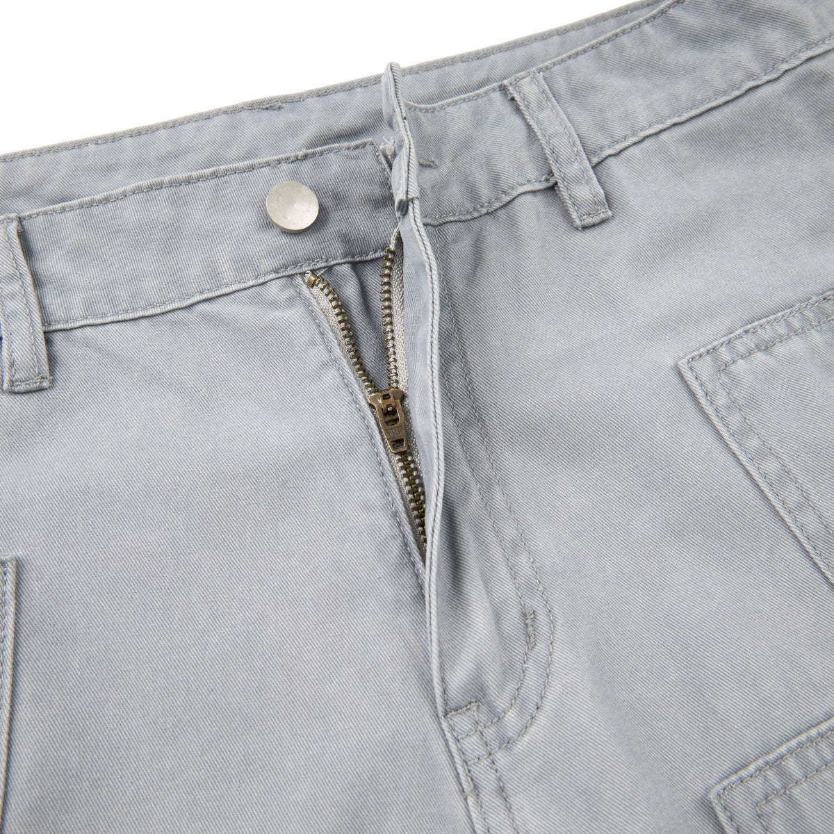 Multi-Pocket Baggy Utility with Zipper Detail Cargo Pants