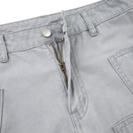 Multi-Pocket Baggy Utility with Zipper Detail Cargo Pants