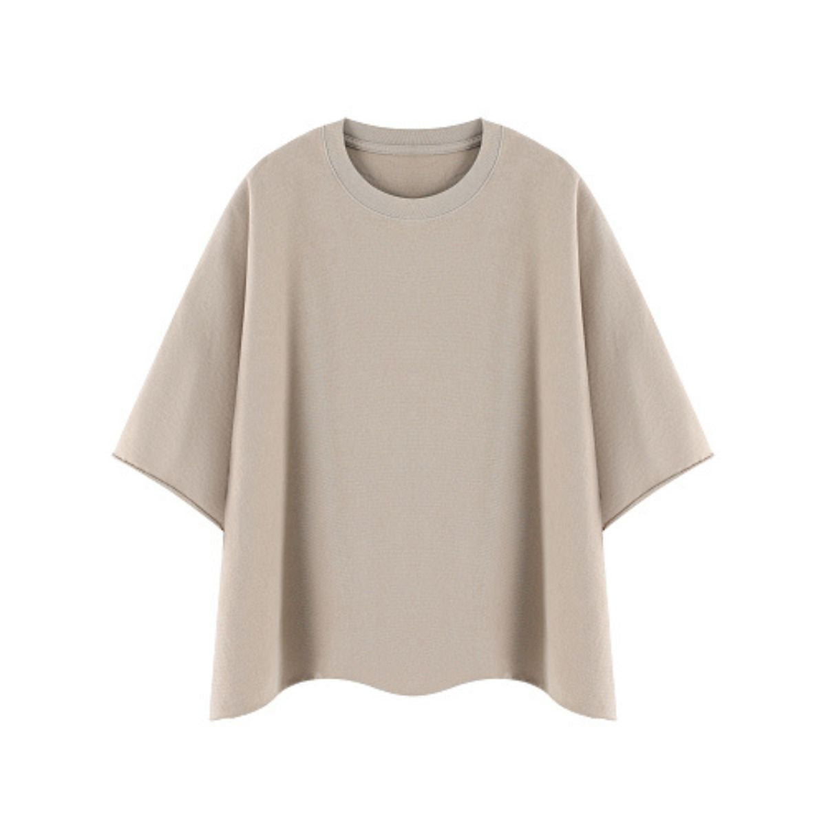Washed Boxy Cropped Raglan Tee