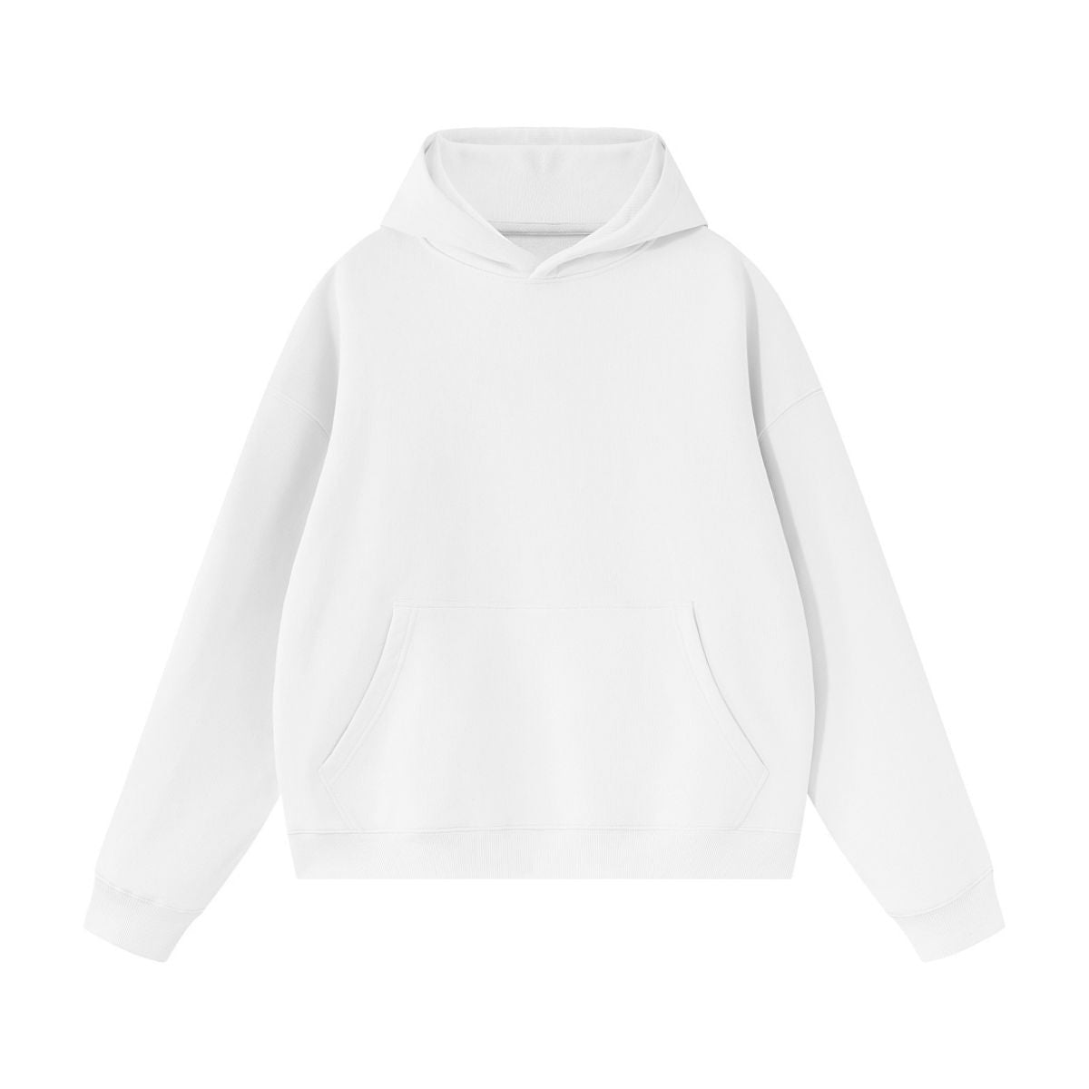 Cotton Structured French Terry Boxy Hoodie
