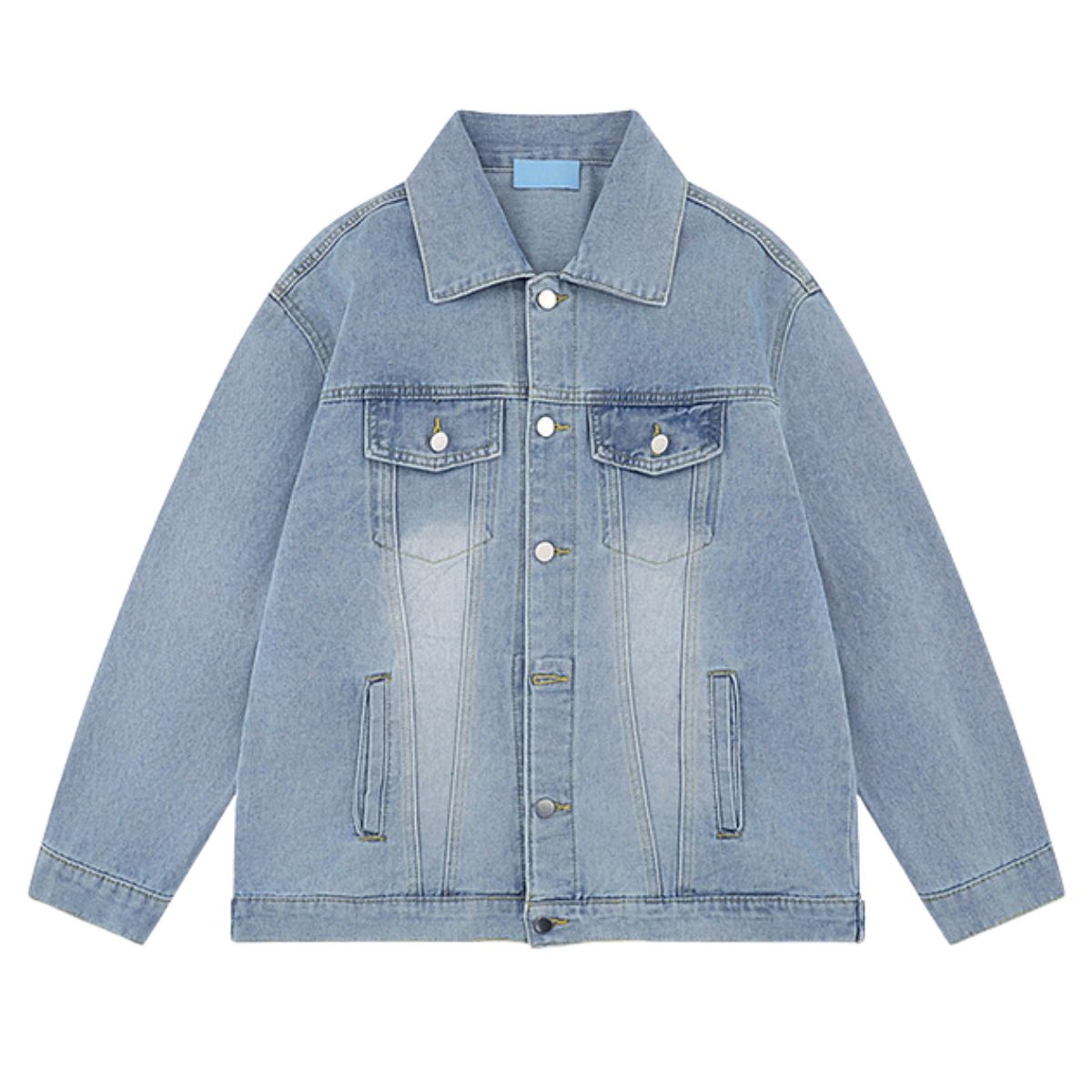 Unisex Retro Street Washed Vintage Denim Jacket
