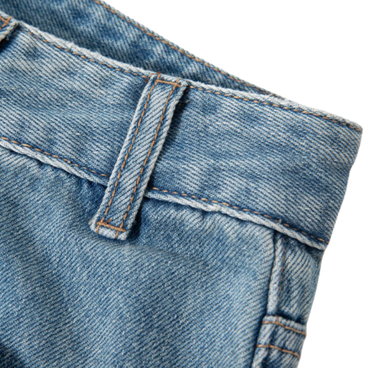 Gradient Faded Distressed Denim Shorts