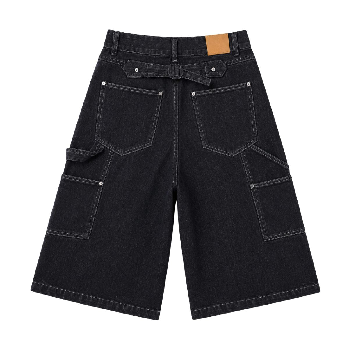 Bermudas con lavado vintage y salpicaduras de tinta