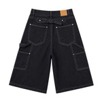 Bermudas con lavado vintage y salpicaduras de tinta