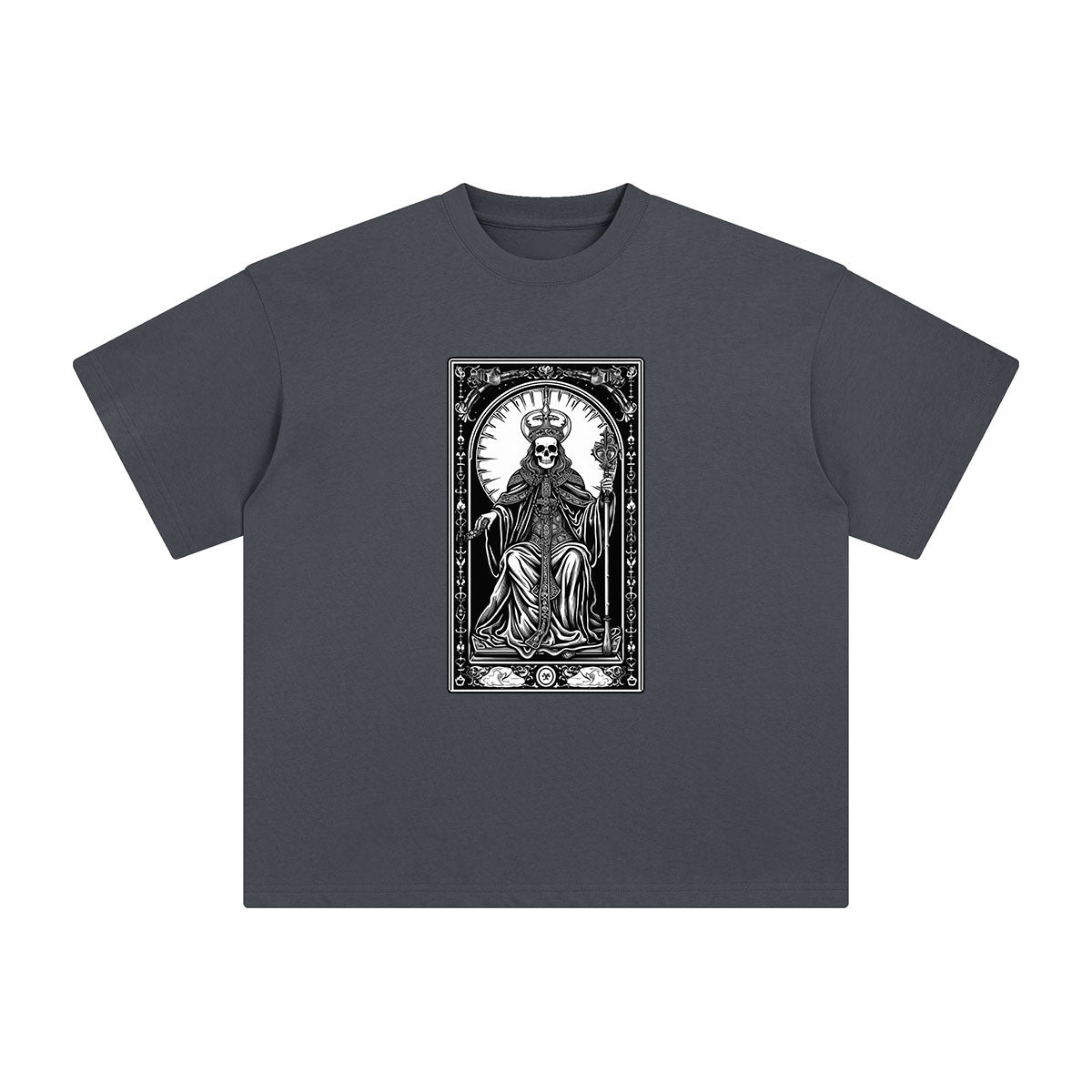 Mystery Skeleton Tarot Card Graphic Tee-INNBLAC Fashion Apparel
