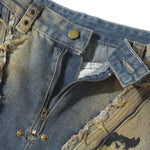 Smoke Rise Y2K Baggy Ripped Cargo Jeans