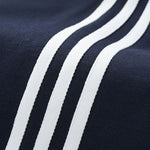 Retro Striped Collar Pullover Sweatshirt