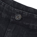 Solid Embroidered Relaxed Straight Leg Jeans
