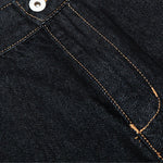 Men's Original Denim Loose Wide-Leg Straight Pants with Contrast Stitching
