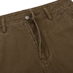 Vintage Washed Cleanfit Straight Cut Wide Leg Denim Shorts