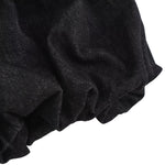 Falda vaquera con bordado de perlas y lavado vintage