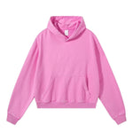 Snow Wash Vintage Distressed Ripped Hoodie