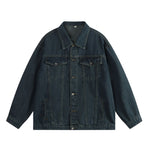 Hong Kong Style Vintage Washed Denim Jacket