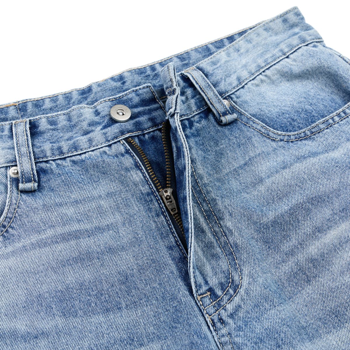 Whiskering Process Vintage Denim