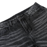 Vintage Washed Black Flared Denim Jeans