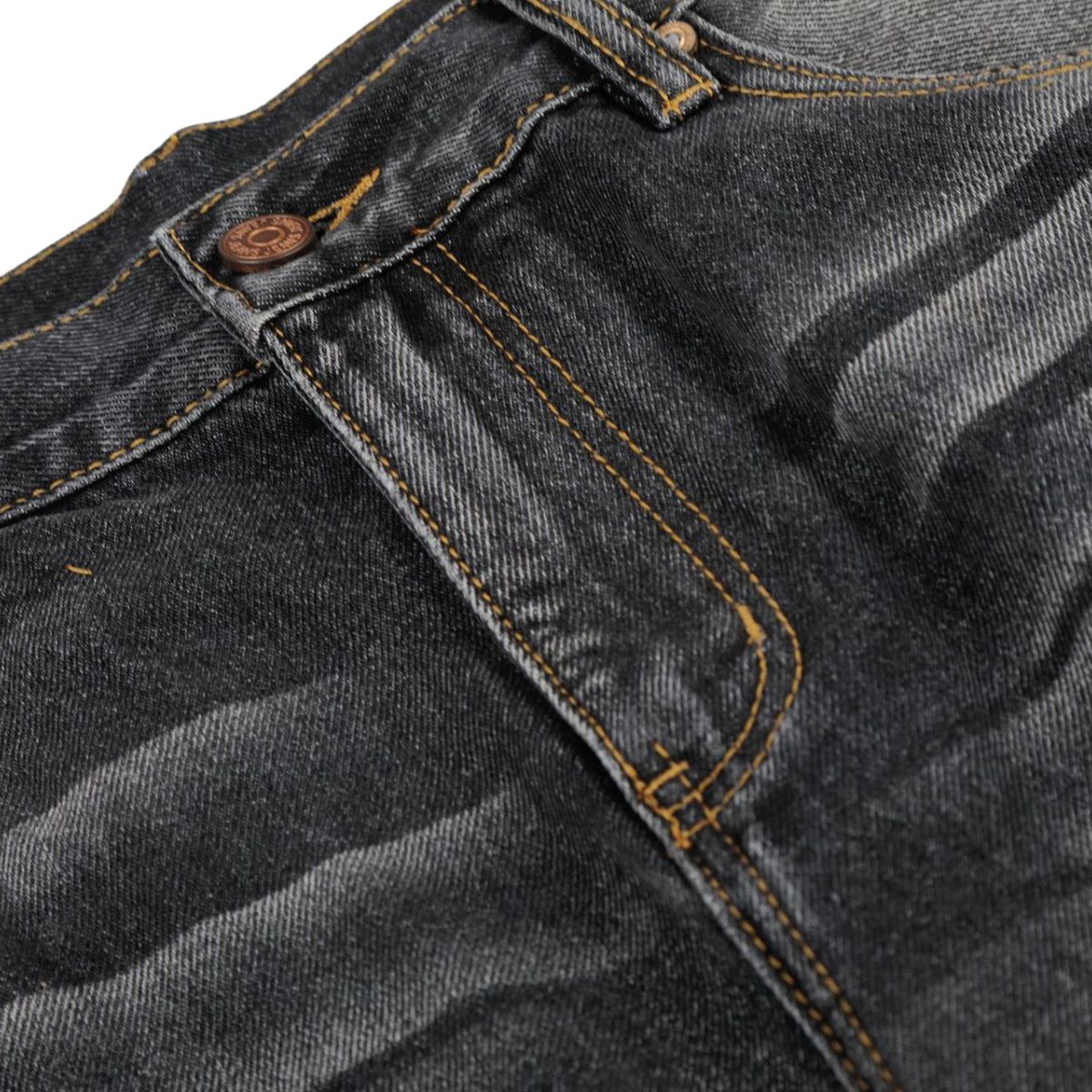Vintage Washed Barrel Leg Distressed Jeans