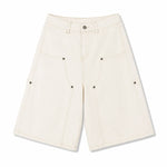 Bermudas con lavado vintage y salpicaduras de tinta