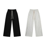 Relaxed Raw Hem Puddle Pants