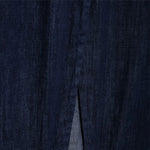 Vestido midi vaquero sin mangas con botones y aberturas en la parte delantera