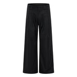 Vintage High Street Pleated Wide-Leg Draped Trousers