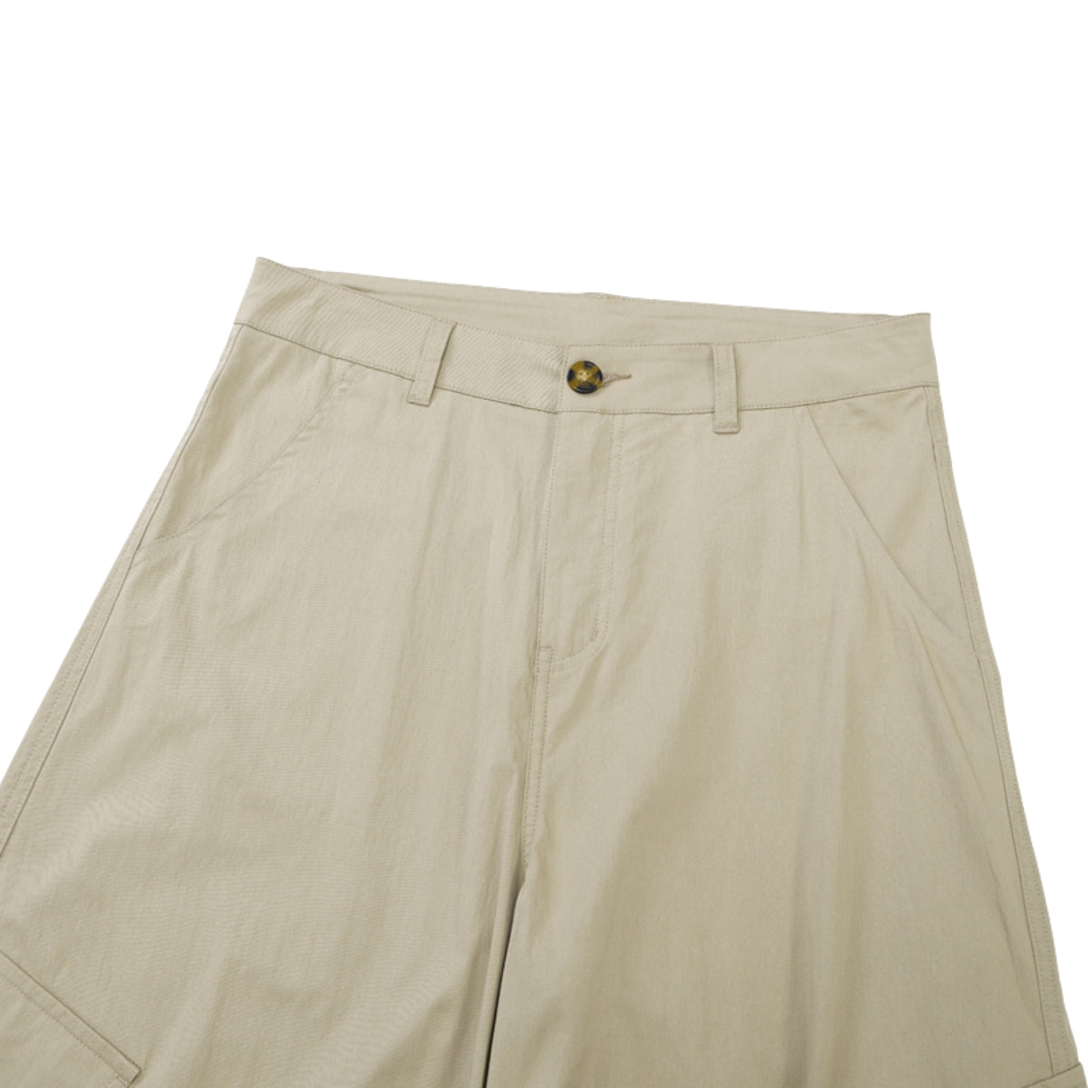 Loose Fit Curved Parachute Pants