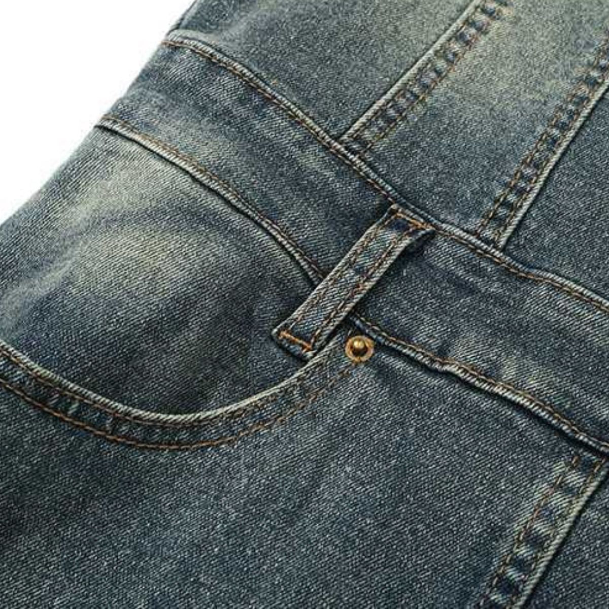 Lace-Up Back Denim Cami Midi Dress