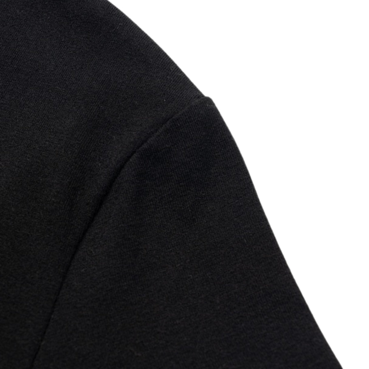 Women's Black Slim-Fit Stretch Crew Neck ShortSleeve Tee