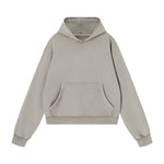 Washed Distressed Loose Casual Hoodie