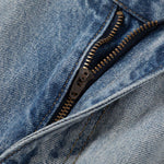 Vintage Washed Reverse Panel Slim Flare Jeans