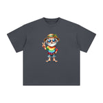 Happy Vacation Old Man Graphic Tee-INNBLAC Fashion Apparel