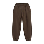 Solid Color Plush Lining Jogger-INNBLAC Fashion Apparel