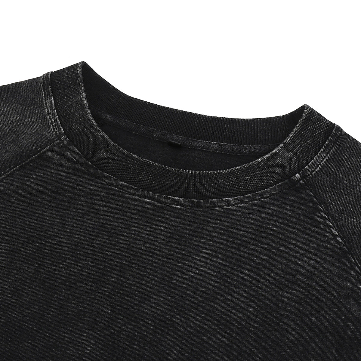 Stone-Washed Raw-Edge T-Shirt 8oz