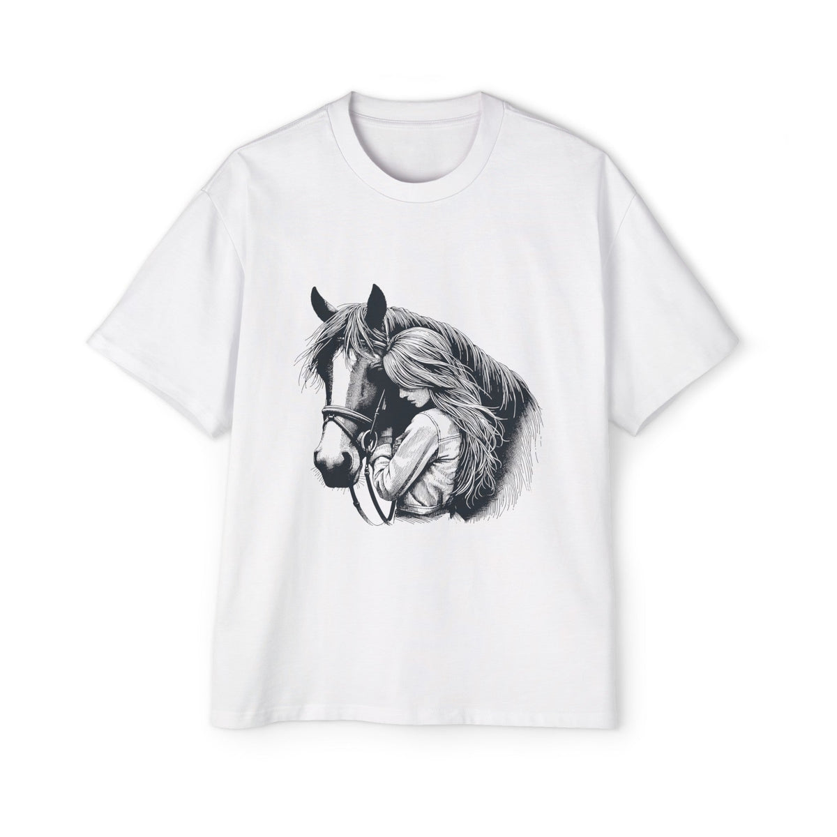 Girl With Horse Graphic Tee-INNBLAC Fashion Apparel