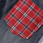 Bermudas vaqueras rasgadas con parches de camuflaje