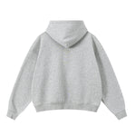 Soft Cotton Fleece Zip Up Hoodie Kangaroo Pockets