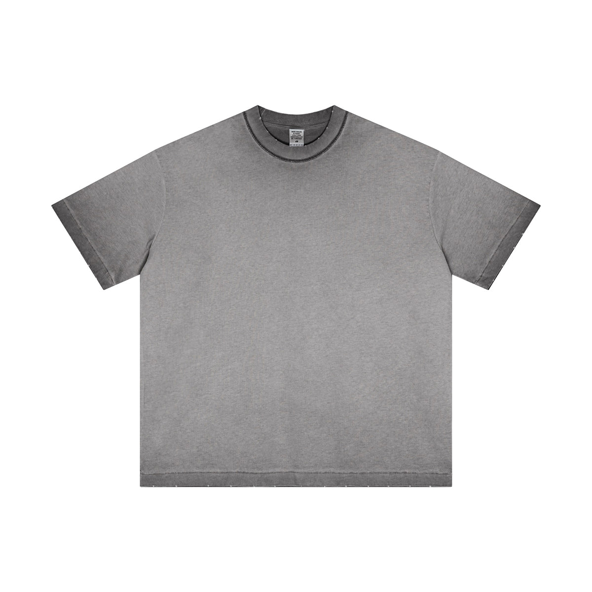 Heavyweight Wash Distressed Baggy Tee 8.25oz-INNBLAC Fashion Apparel