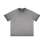 Heavyweight Wash Distressed Baggy Tee 8.25oz-INNBLAC Fashion Apparel
