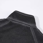 Lightweight Mesh Stand Collar Elastic Hem Zip Jacket