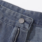 Bermudas vaqueras rasgadas con parches de camuflaje