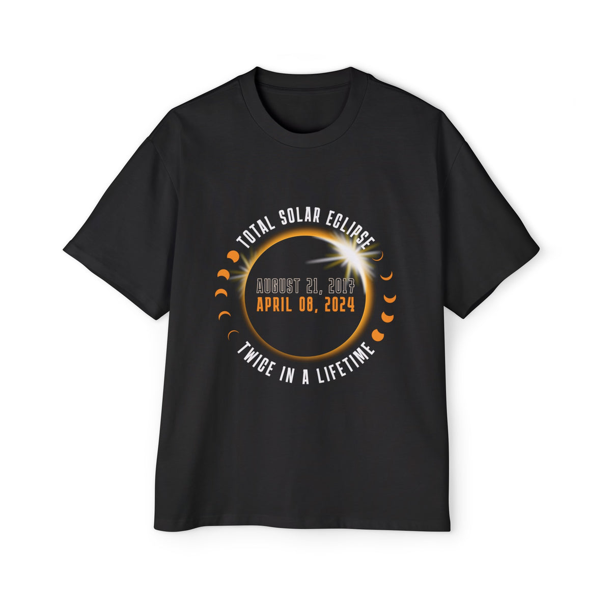 Total Solar Eclipse Twice In A Life Time Graphic Tee-INNBLAC Fashion Apparel