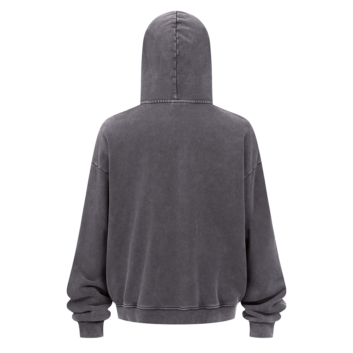 Double Yarn Vintage Washed Zippered Comfort Hoodie