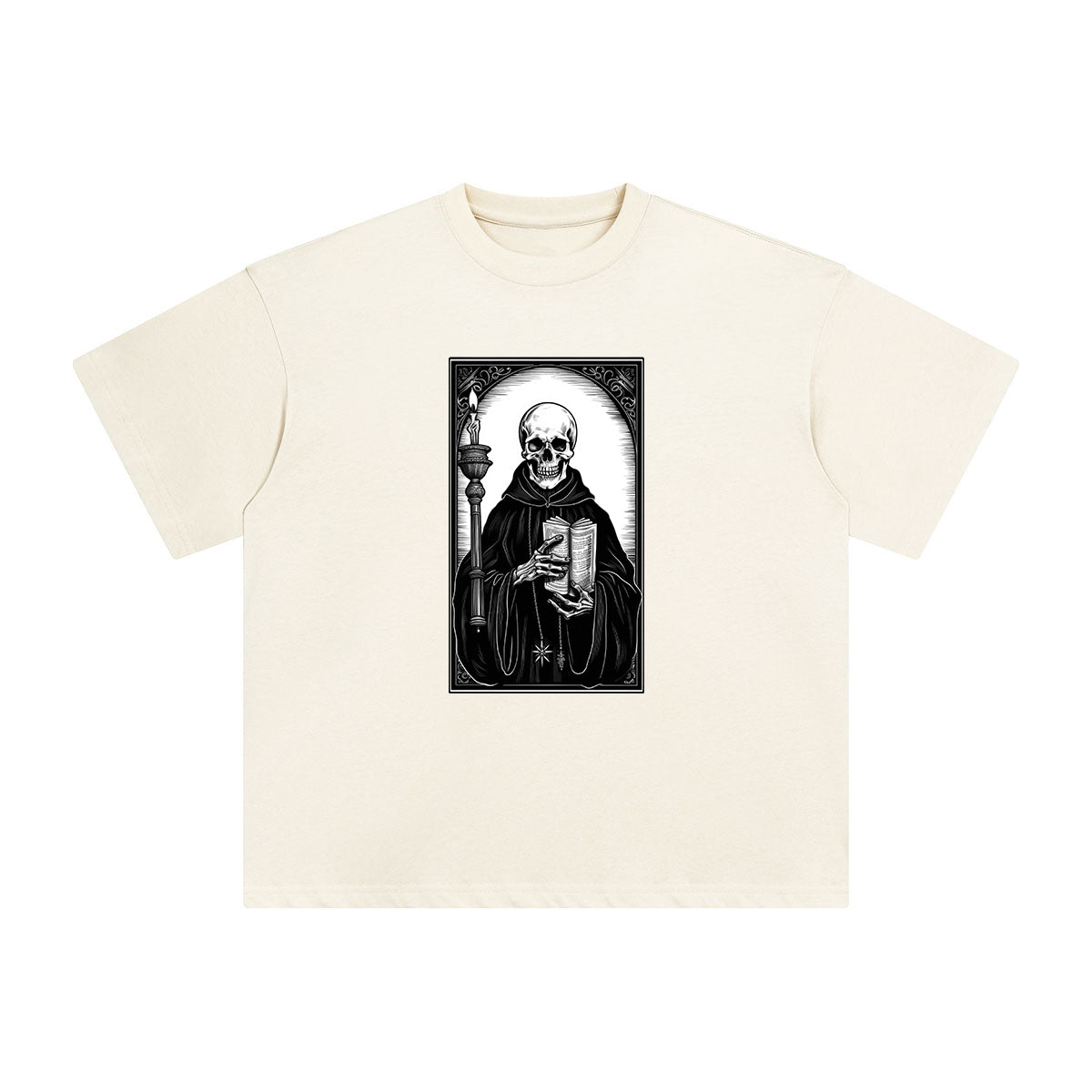Mystery Skeleton Tarot Card Graphic Tee-INNBLAC Fashion Apparel