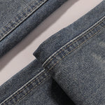 Faded Wash Vintage Relaxed Wide Leg Denim Jeans