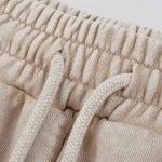 Men's Casual Washed Drawstring Sweat Shorts