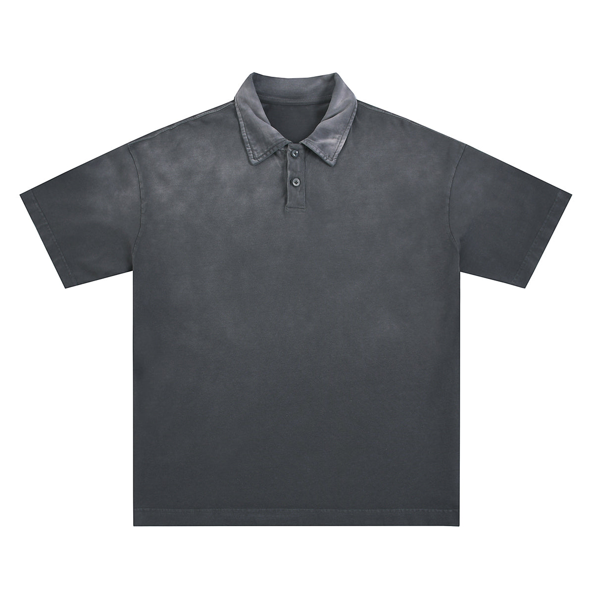 Gradient-Fade Cotton Polo Shirt 9.3oz