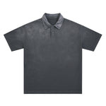 Gradient-Fade Cotton Polo Shirt 9.3oz