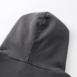 Distressed Vintage Wash Zip Up Hoodie