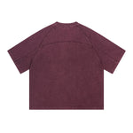 Camiseta vintage de algodón con patchwork lavado de 8.55 oz